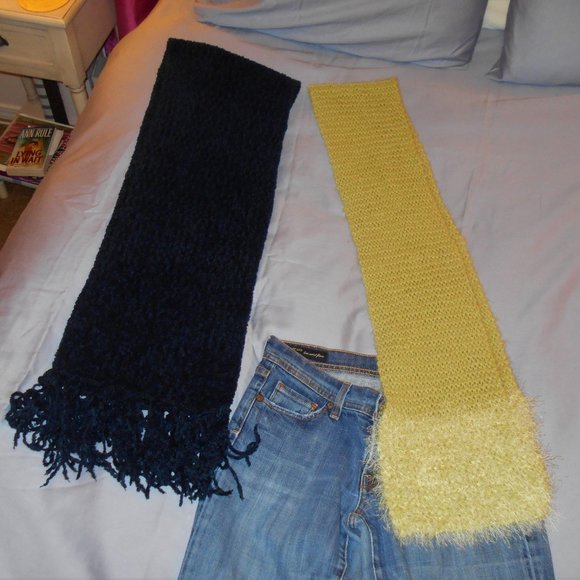 Scarf Navy Blue - Picture 2 of 12
